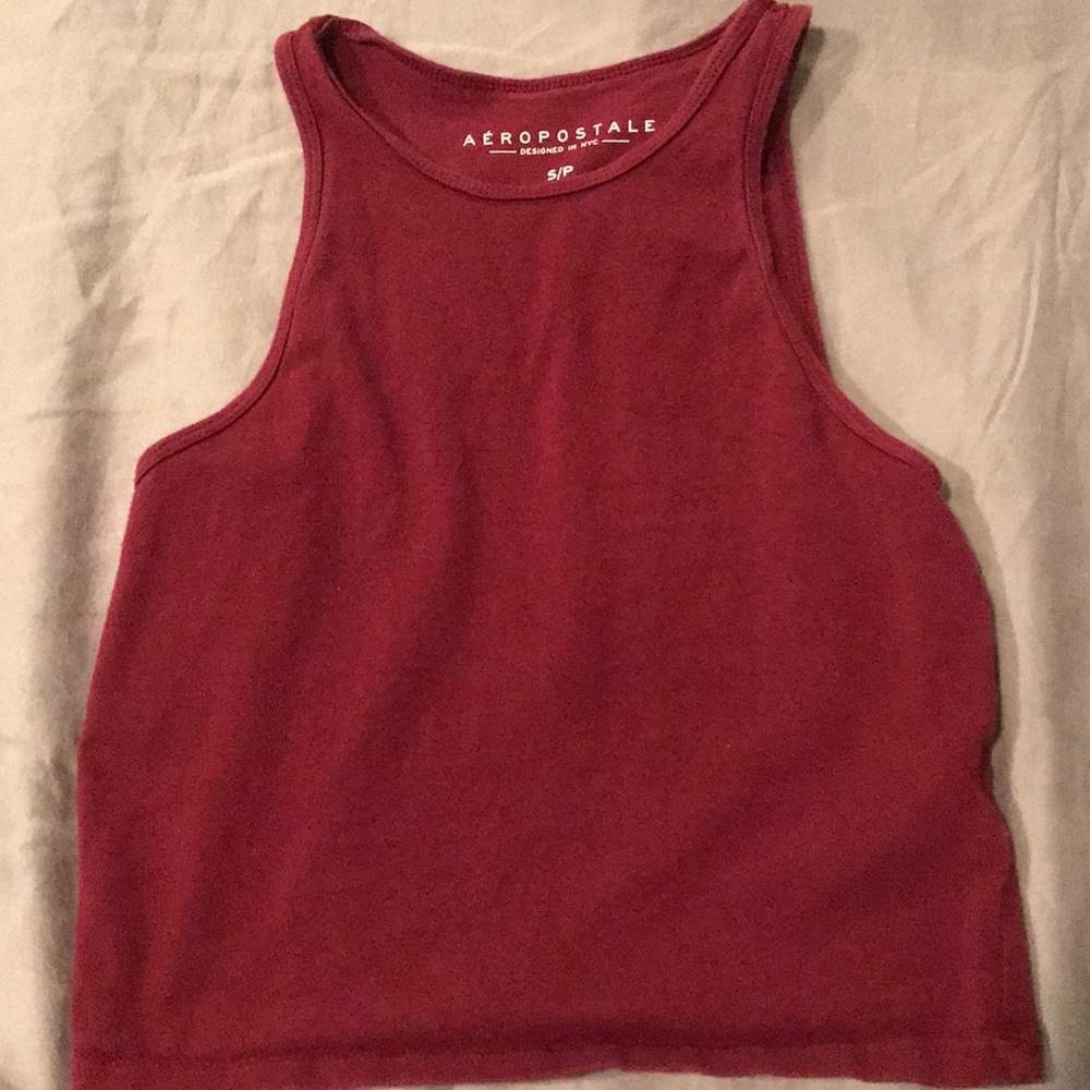 Maroon crop top